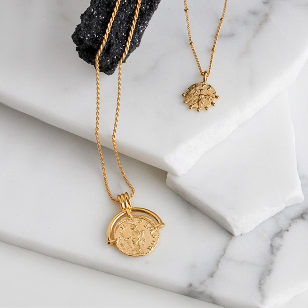 Missoma x Lucy Williams Roman Arc Coin Necklace